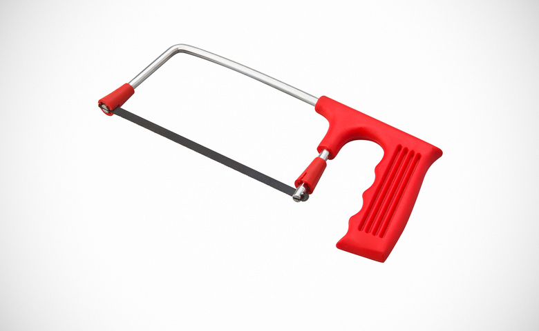 hacksaw blade with frame